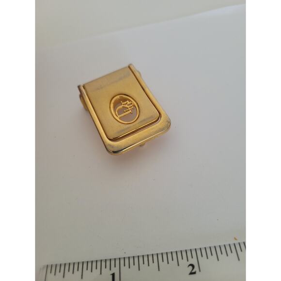 Christian Dior Gold Metal Belt Buckle Replacement Logo Slim Dress 1\